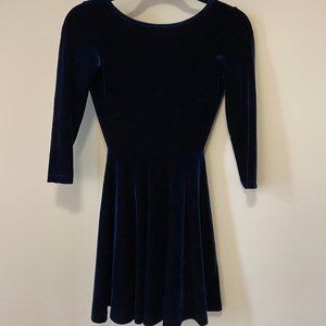 Velvet Ponte Skater Dress